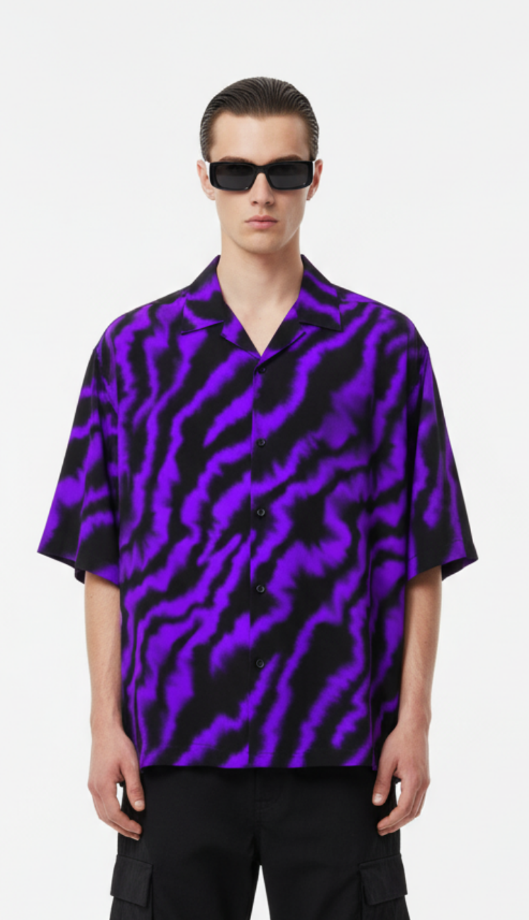Purple Wave Art Shirt