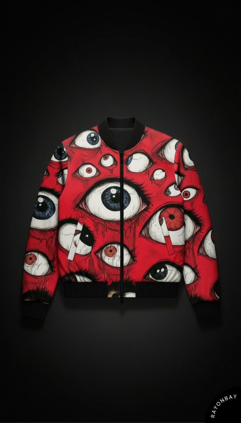 Red Eye Unisex Bomber Jacket