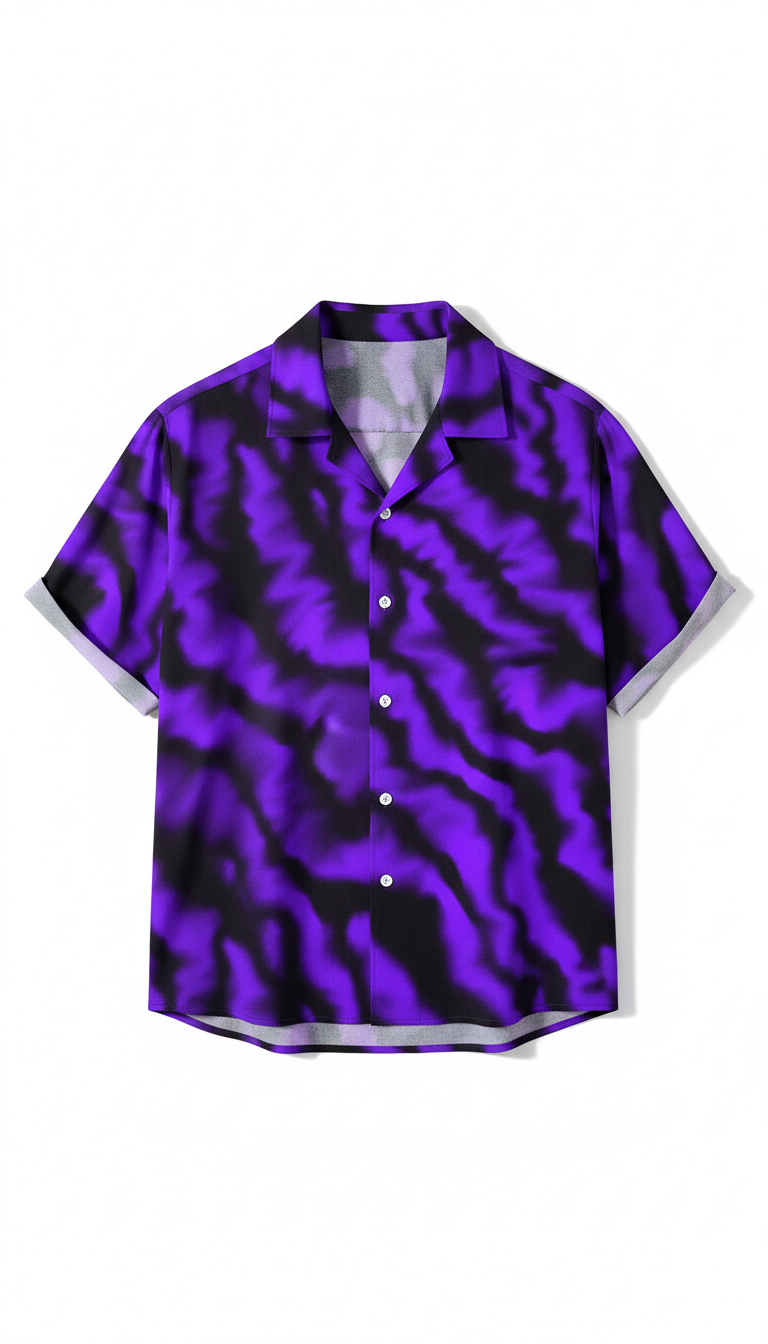 Purple Wave Art Shirt