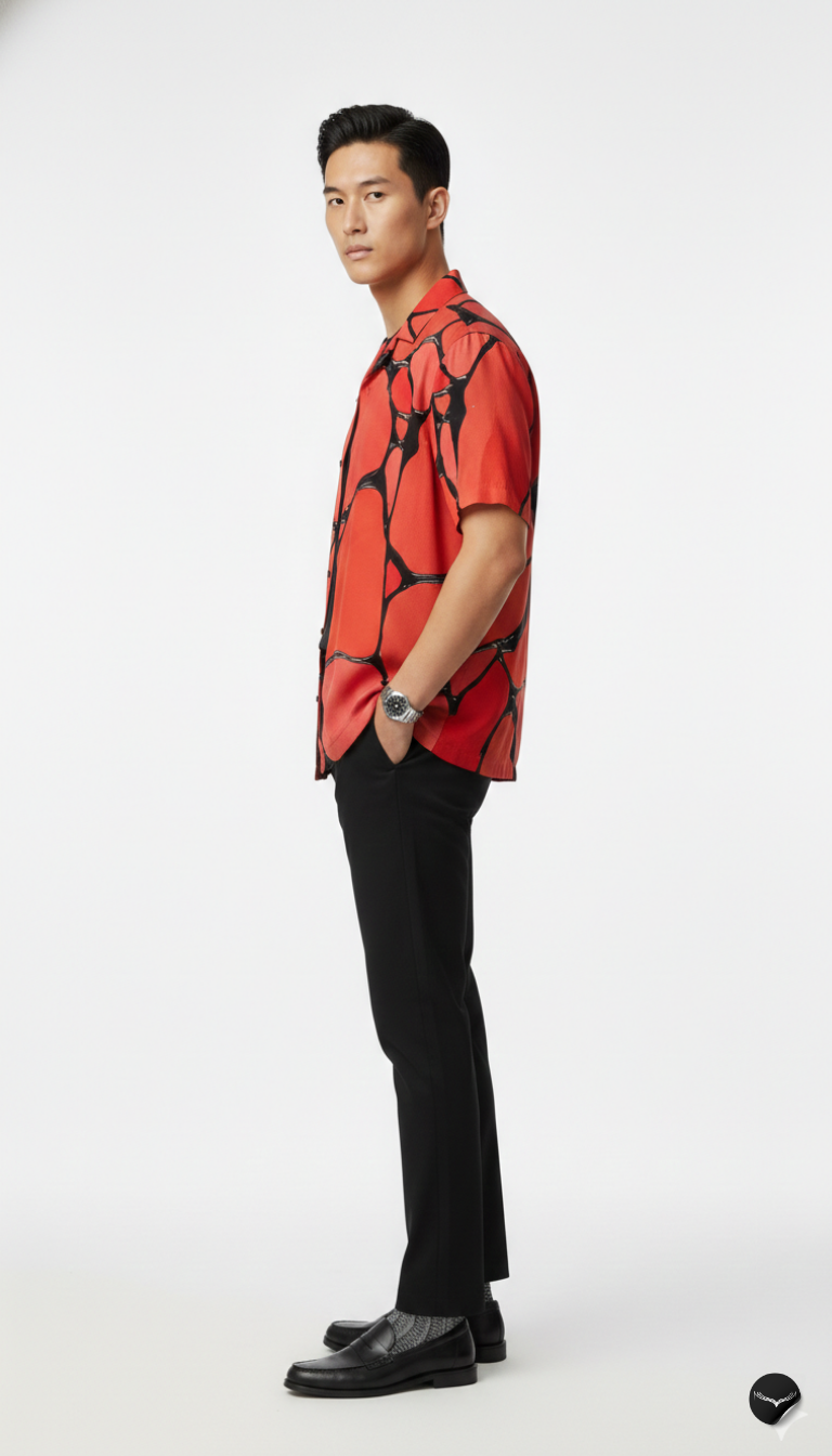 Lava Fracture Aloha Shirt