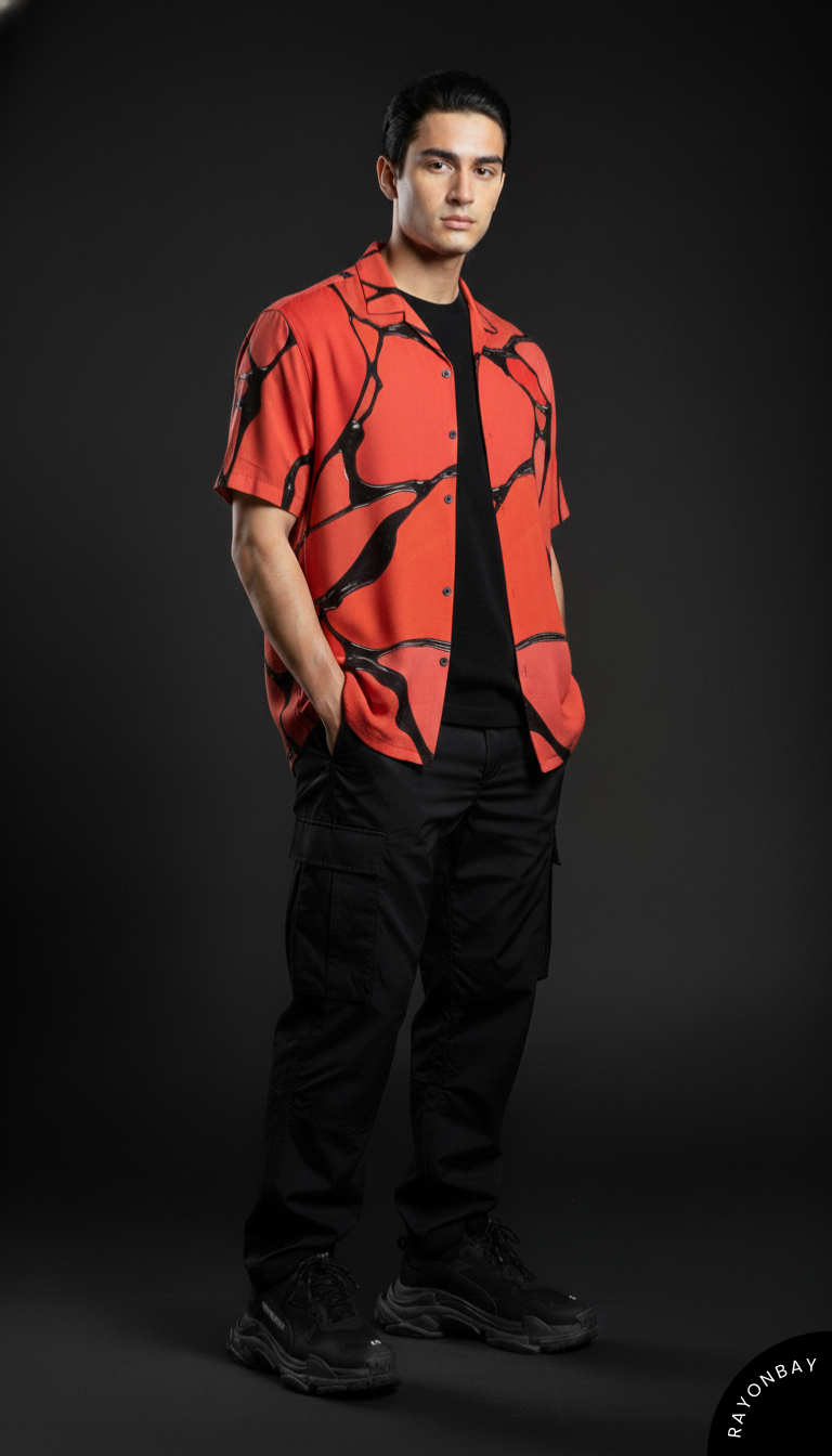 Lava Fracture Aloha Shirt