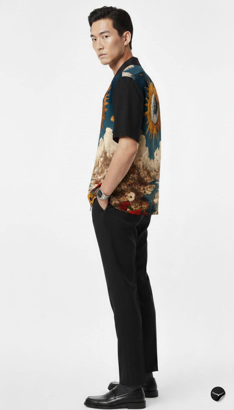 Celestial Eclipse Kingdom Aloha Shirt