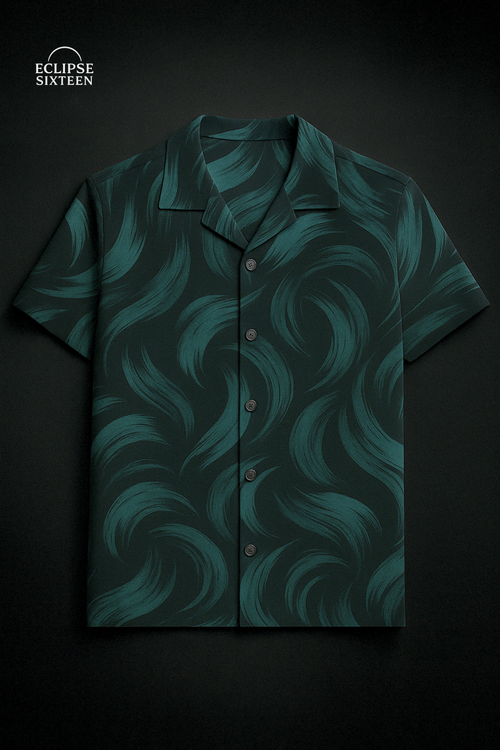 Emerald Drift Aloha Shirt