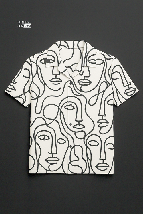 Abstract Drawing Aloha Shirt