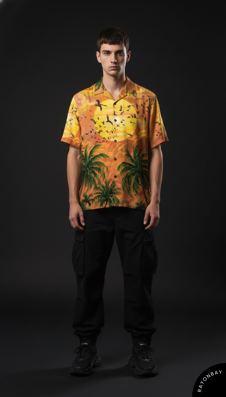 Tropical Sunset Aloha Shirt
