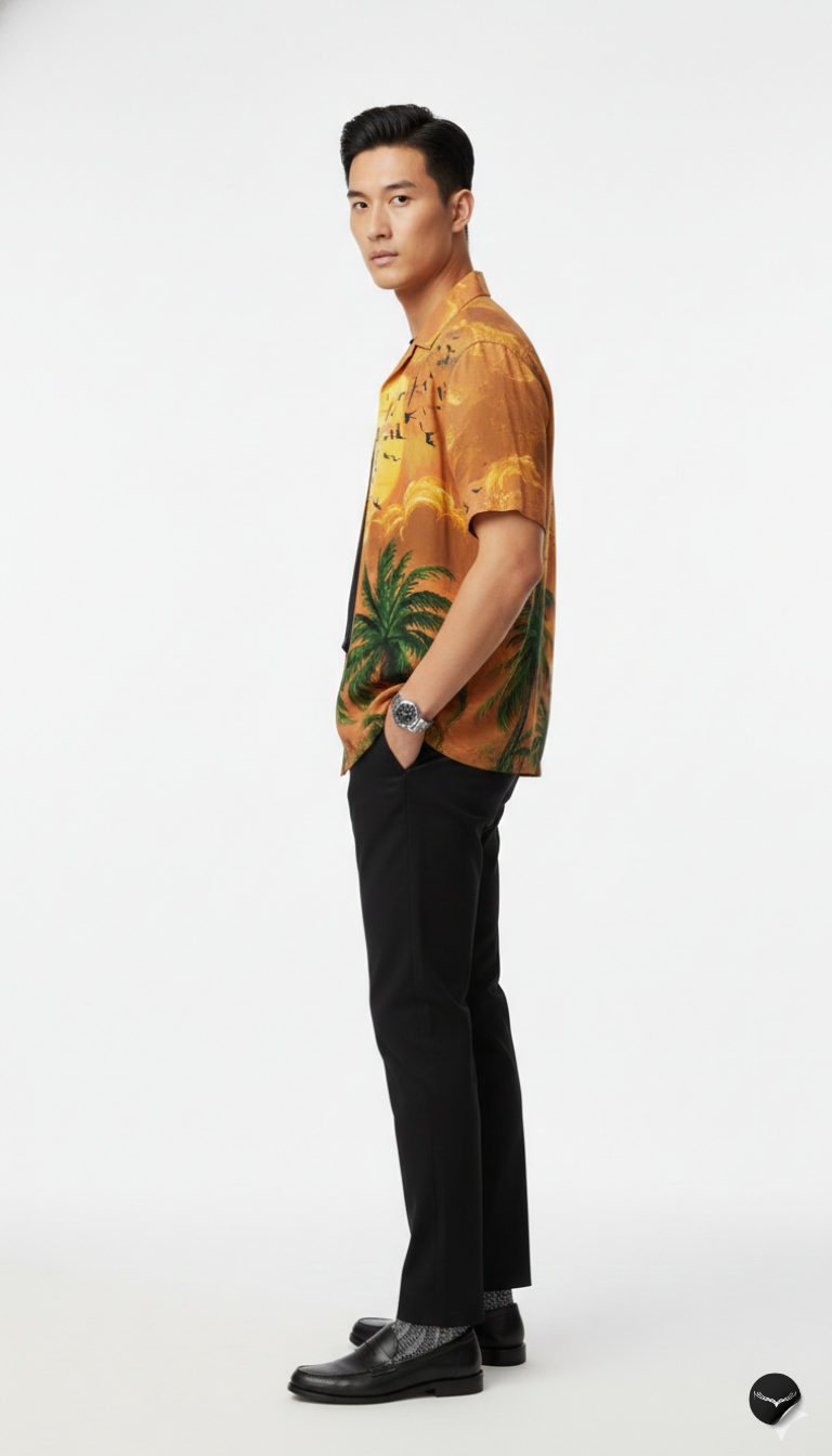 Tropical Sunset Aloha Shirt