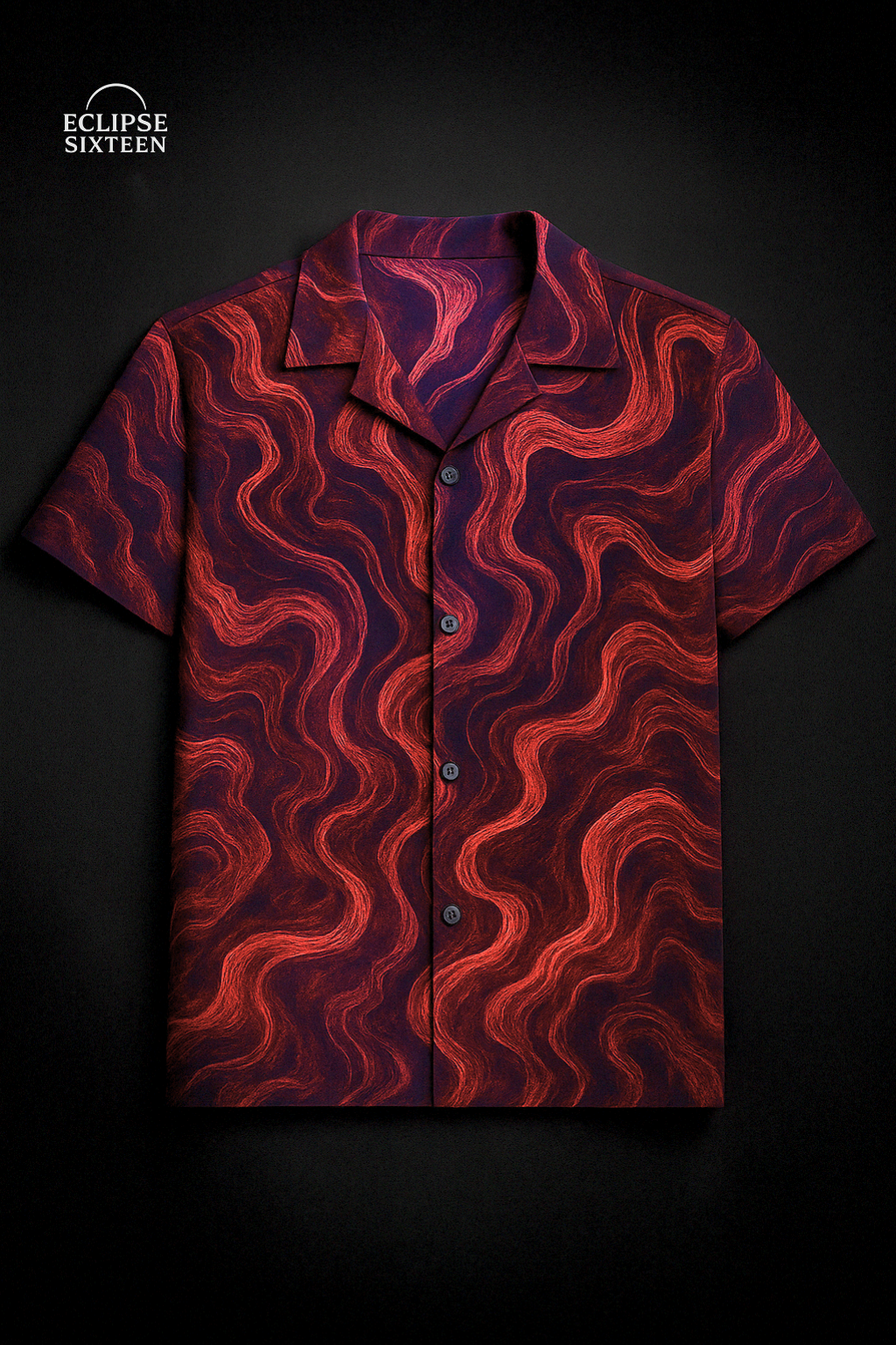 Celestial Ember Aloha Shirt