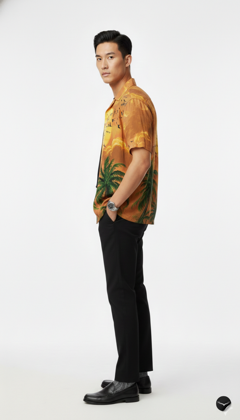 Tropical Sunset Aloha Shirt