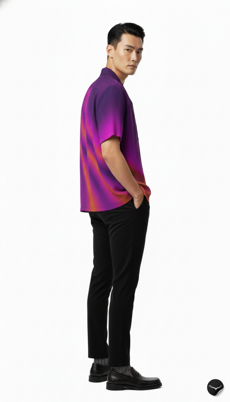 Ultraviolet Aurora Aloha Shirt