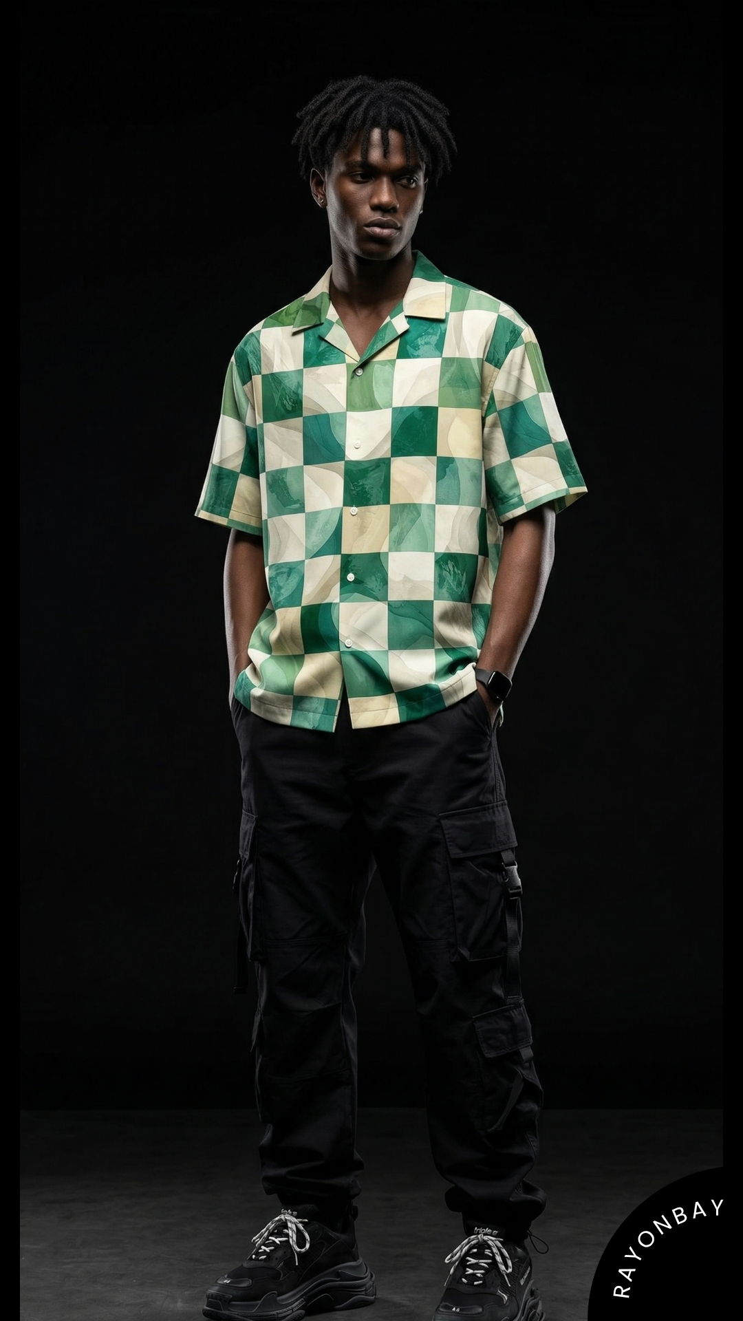 Jade Mosaic Aloha Shirt