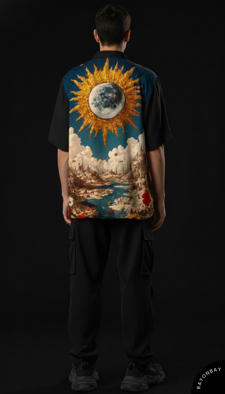 Celestial Eclipse Kingdom Aloha Shirt