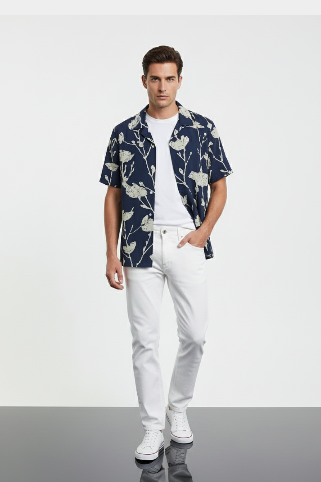 Bleu Sauvage Aloha Shirt