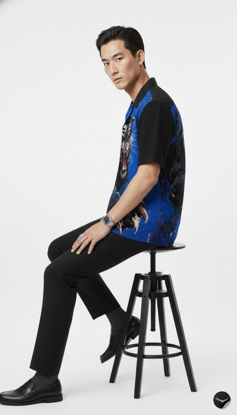 The Apex Blue Aloha Shirt