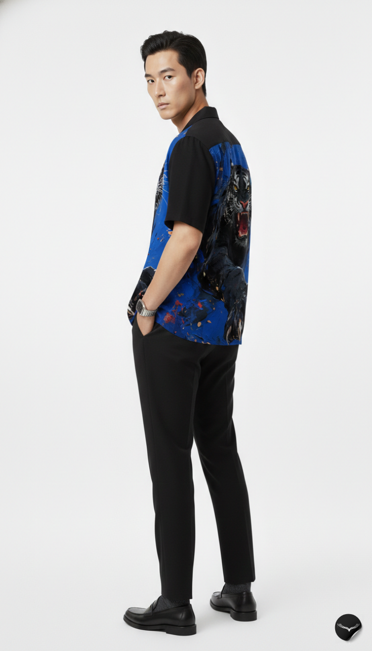 The Apex Blue Aloha Shirt