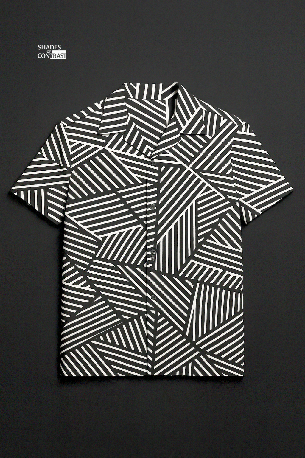 Zig Zag Geometric Aloha Shirt