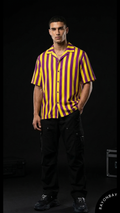The Lakers Stripe Aloha Shirt