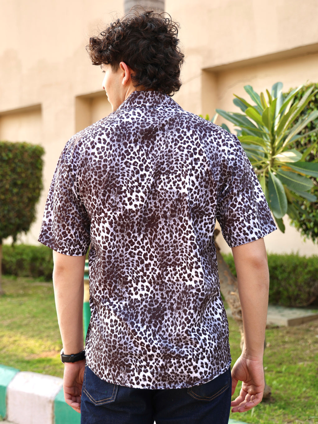 Leopard Print Aloha Shirt