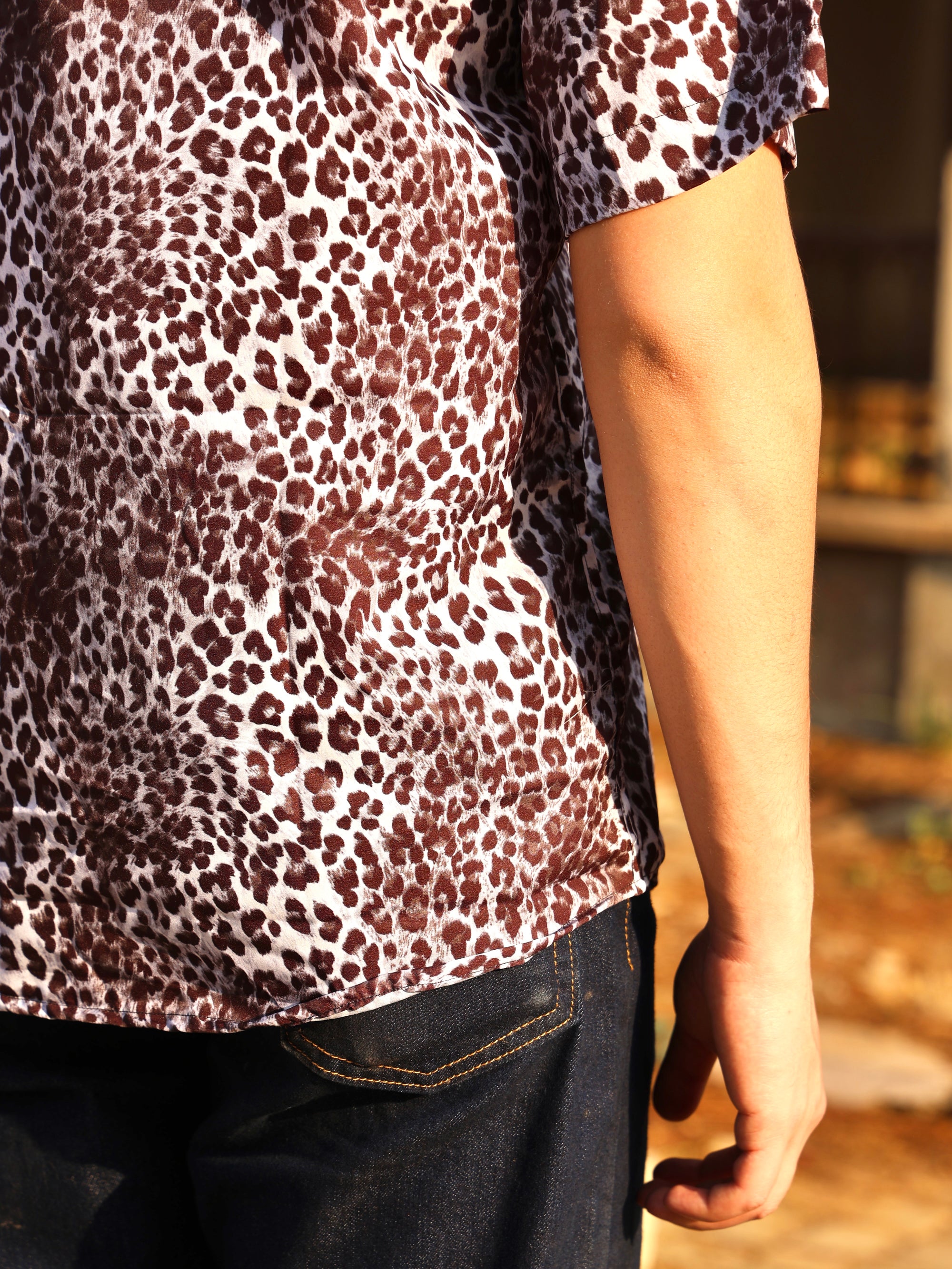 Leopard Print Aloha Shirt