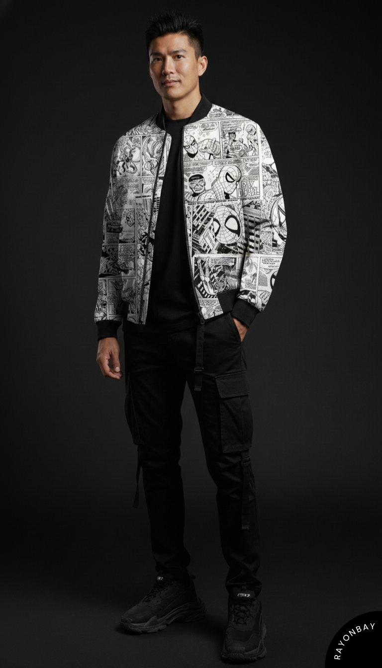 The Spidey Print Bomber Jacket