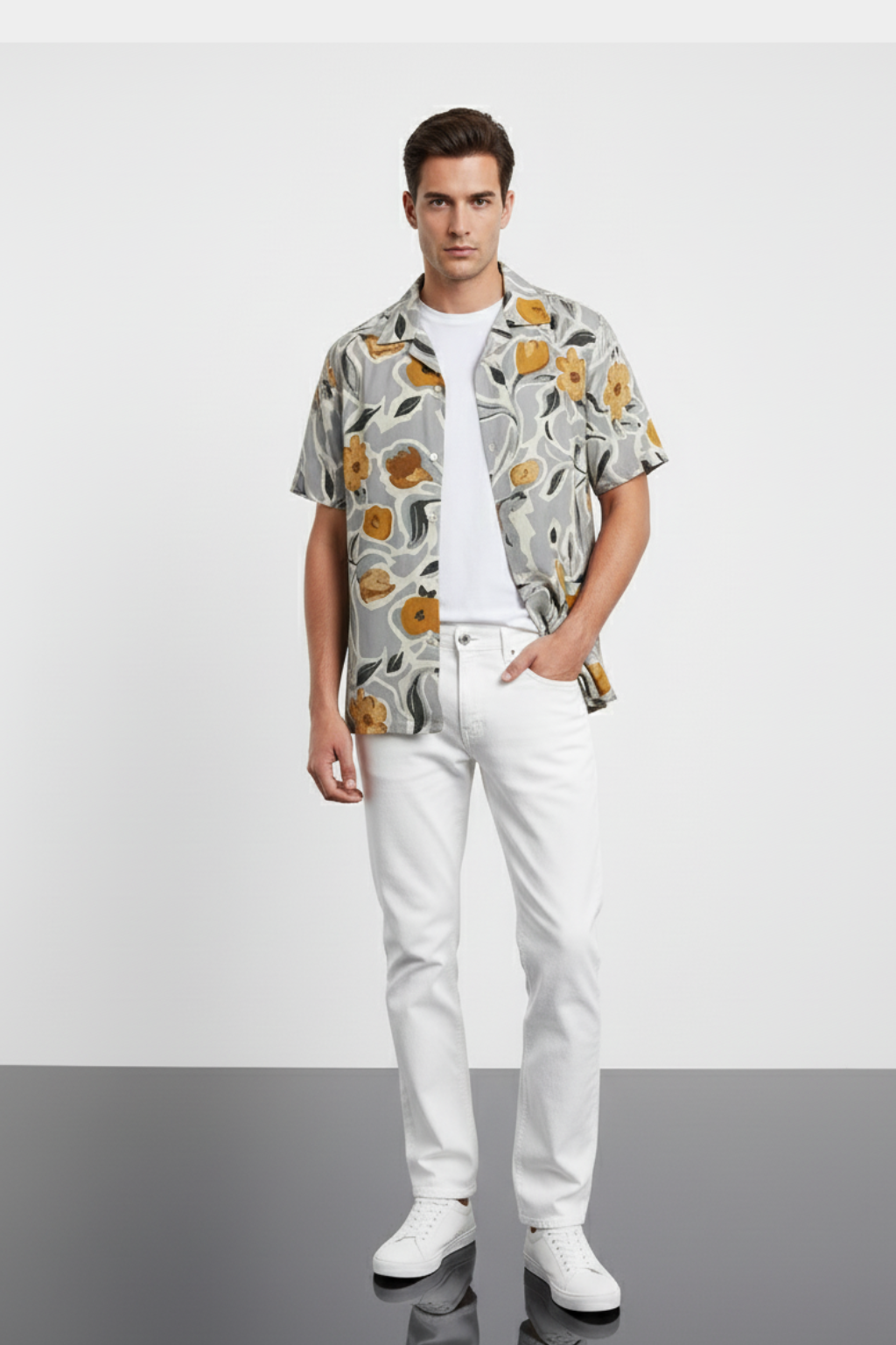 Mediterranean Charm Aloha Shirt