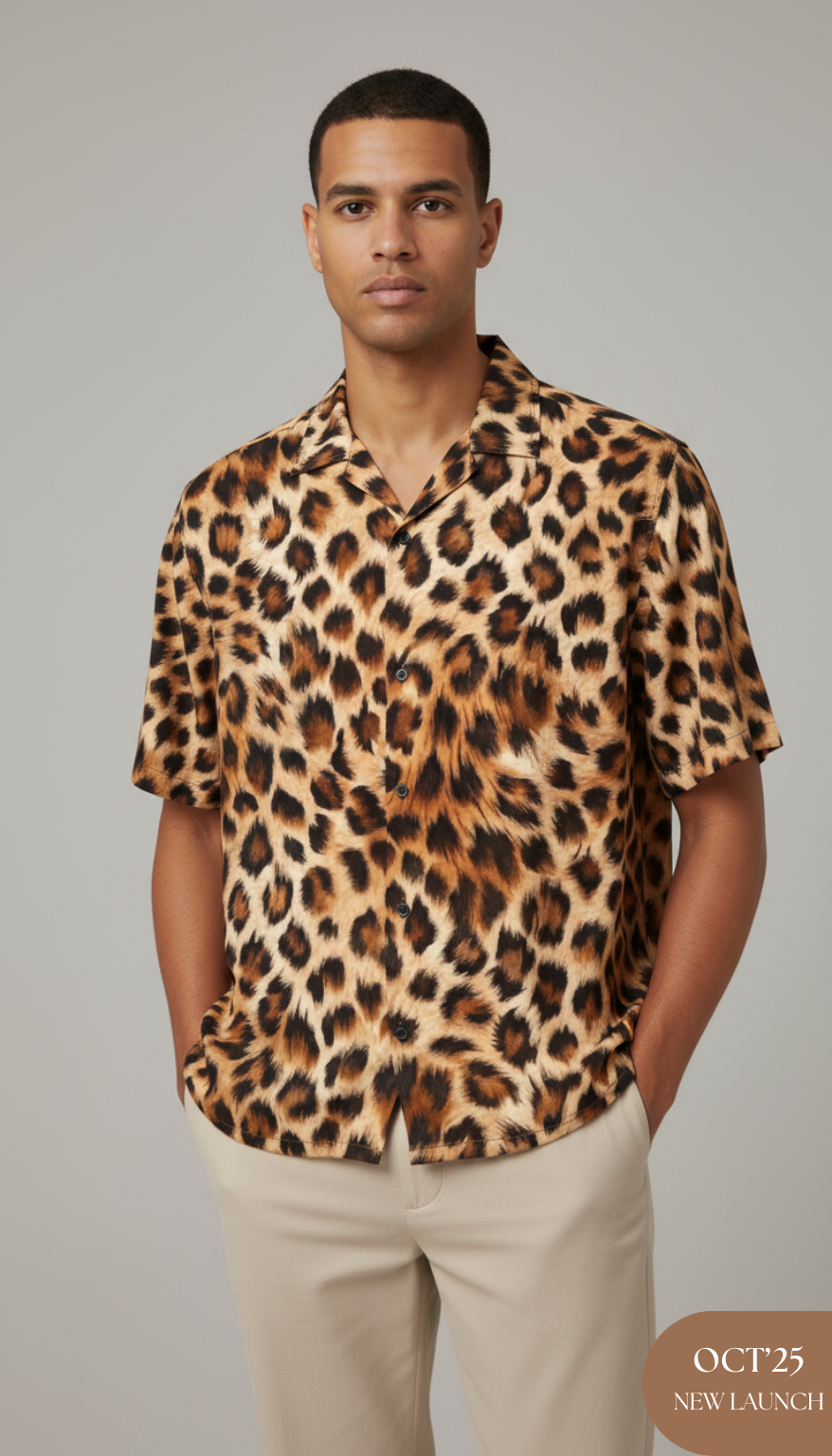 Leopard Print Aloha Shirt