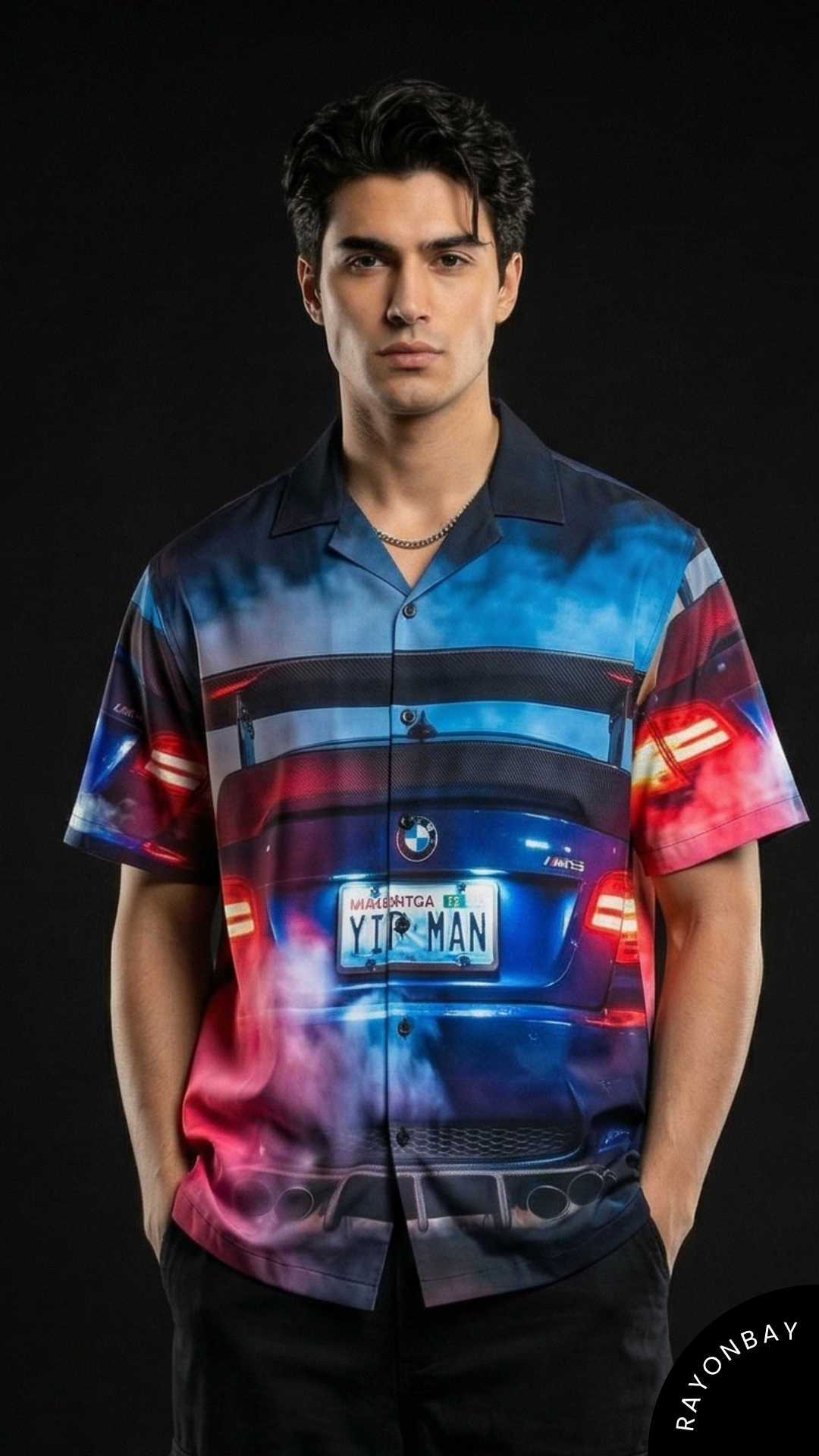 M-Power Skyline Aloha Shirt
