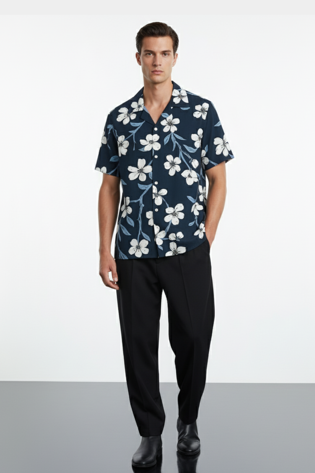 Azure Spring Aloha Shirt
