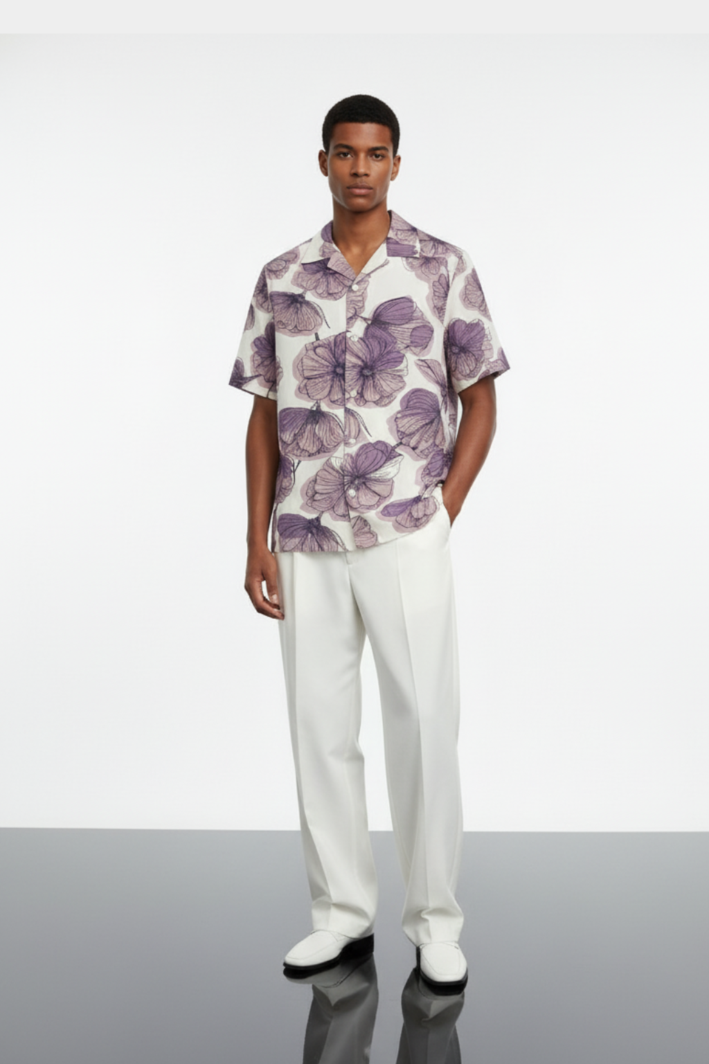 Lavender Bloom Aloha Shirt