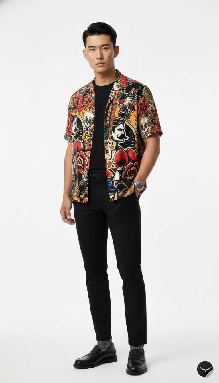 Ink Master Collage Aloha Shirt