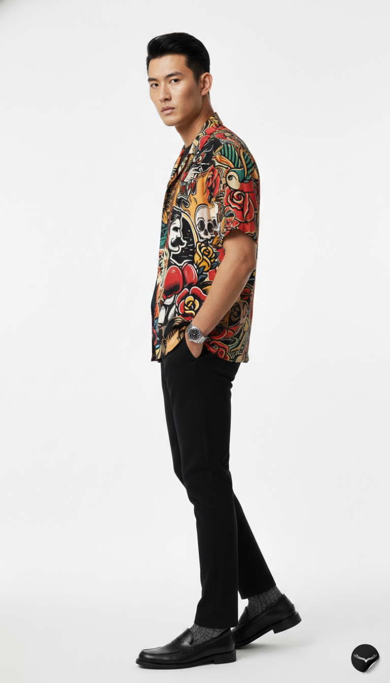 Ink Master Collage Aloha Shirt