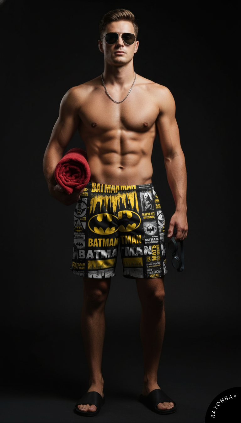 Unisex The Super Hero Printed Shorts