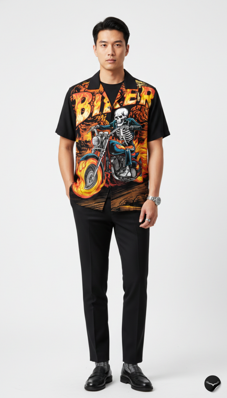 The Ghost Rider Aloha Shirt