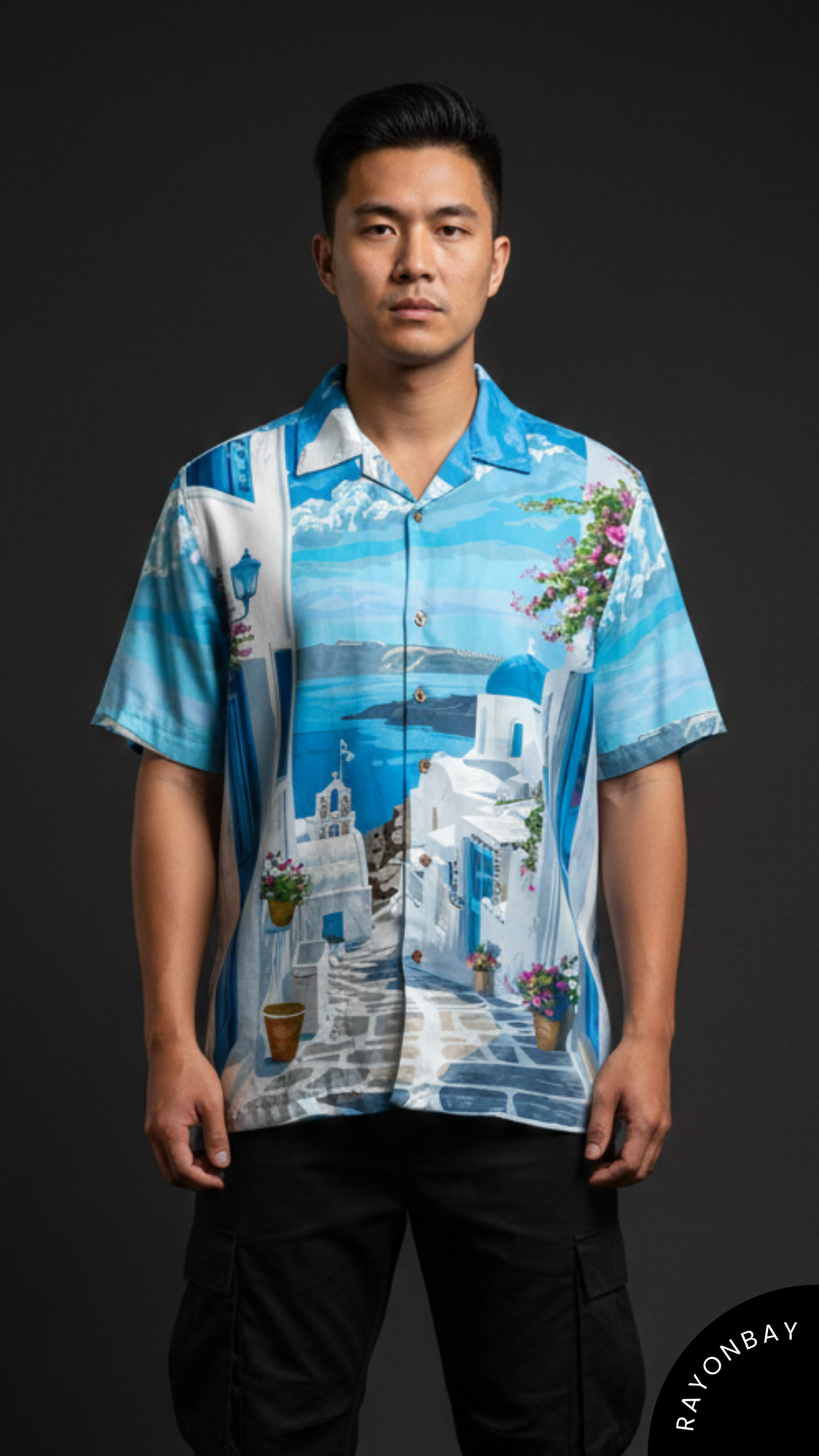 Aegean Serenity Aloha Shirt