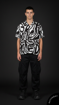 B&W Abstract Art Aloha Shirt