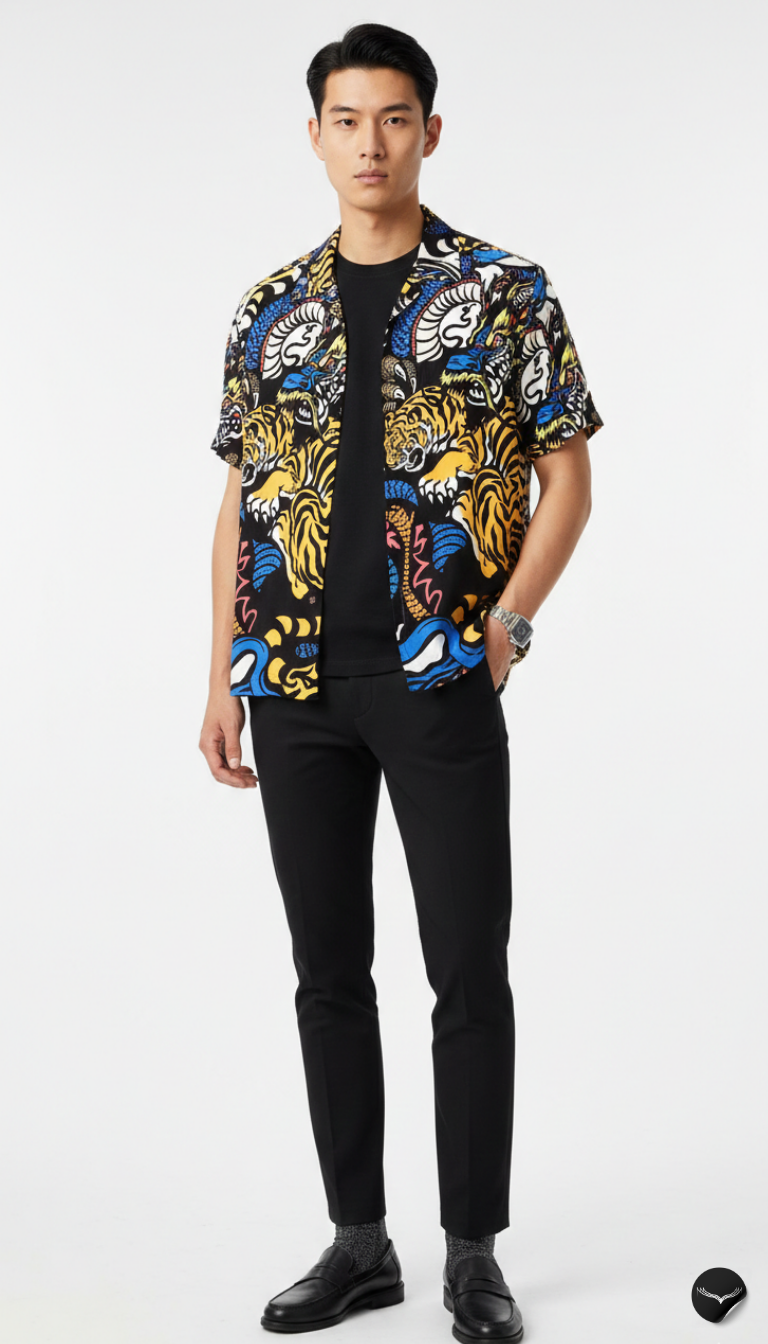 Techno-Tiger Aloha Shirt