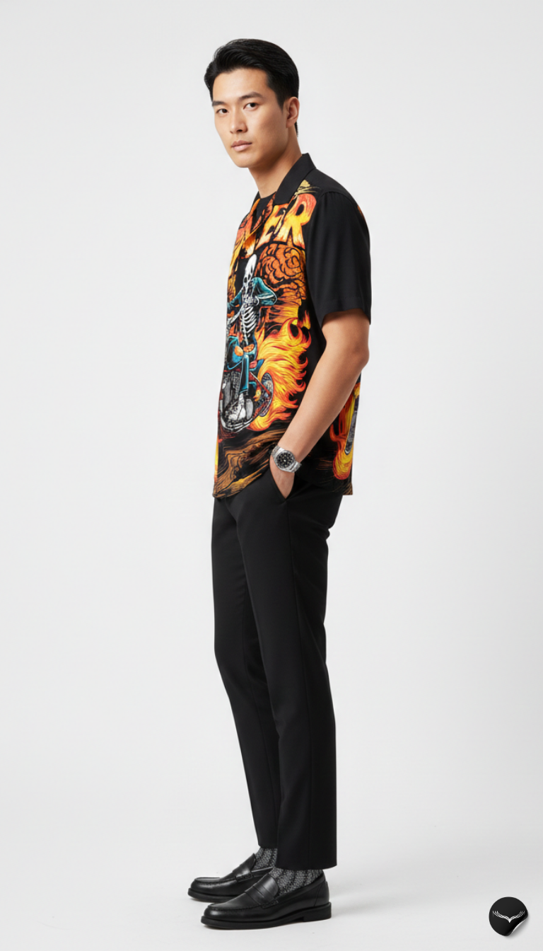 The Ghost Rider Aloha Shirt