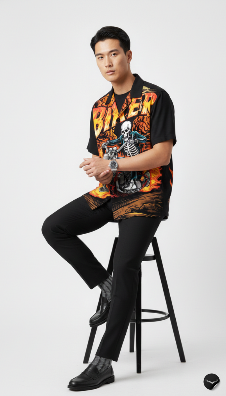 The Ghost Rider Aloha Shirt