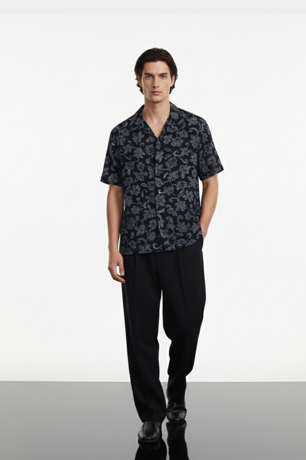 Twilight Petals Aloha Shirt