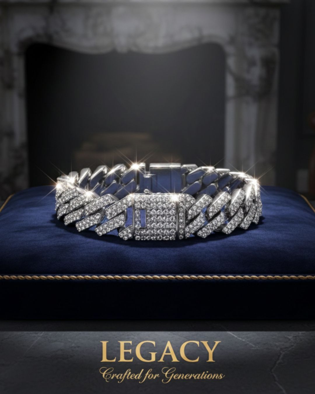 ICED CUBAN LINK CHAIN FOR MEN