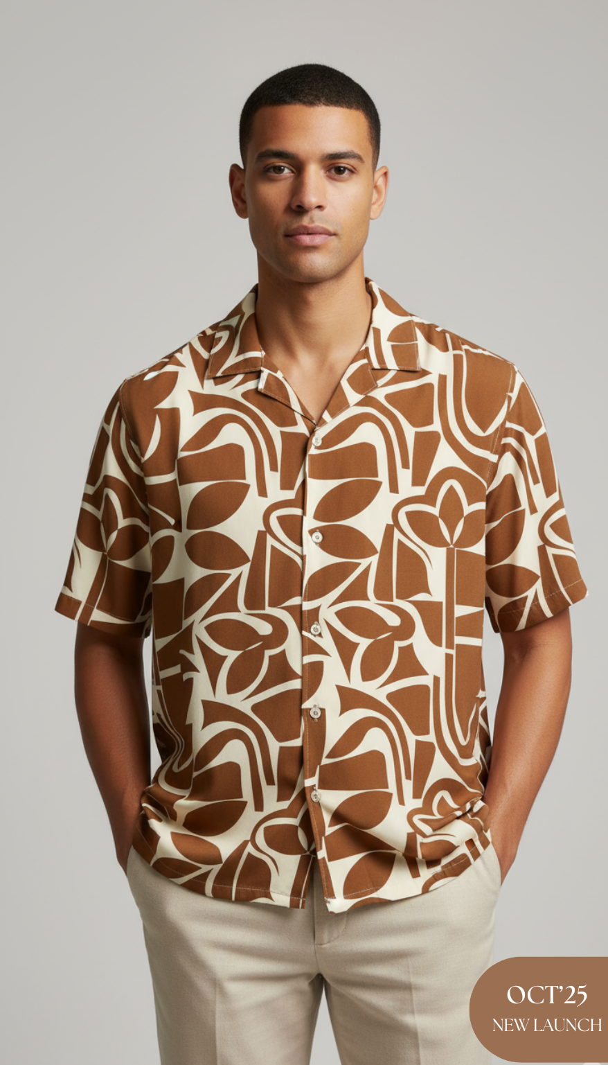 Brown Mirage Aloha Shirt