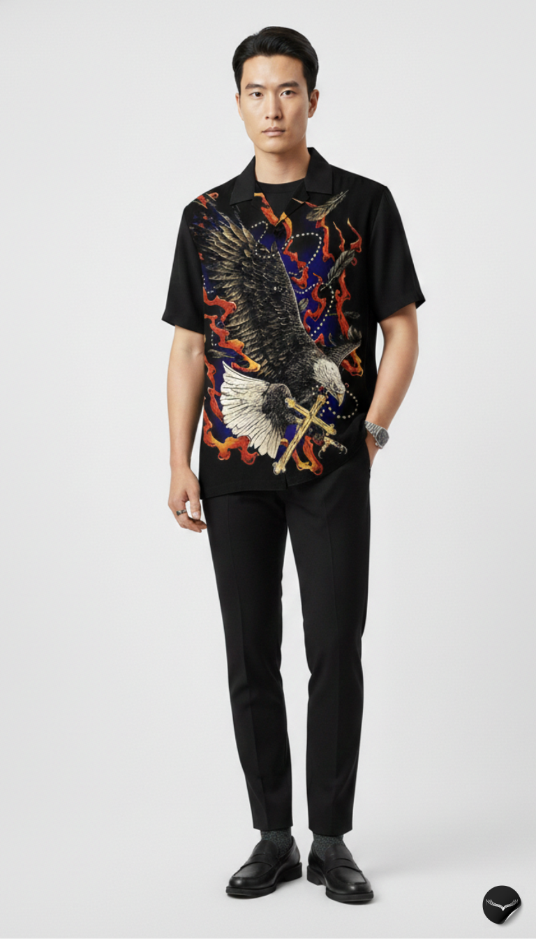 The "19-19" Eagle Aloha Shirt