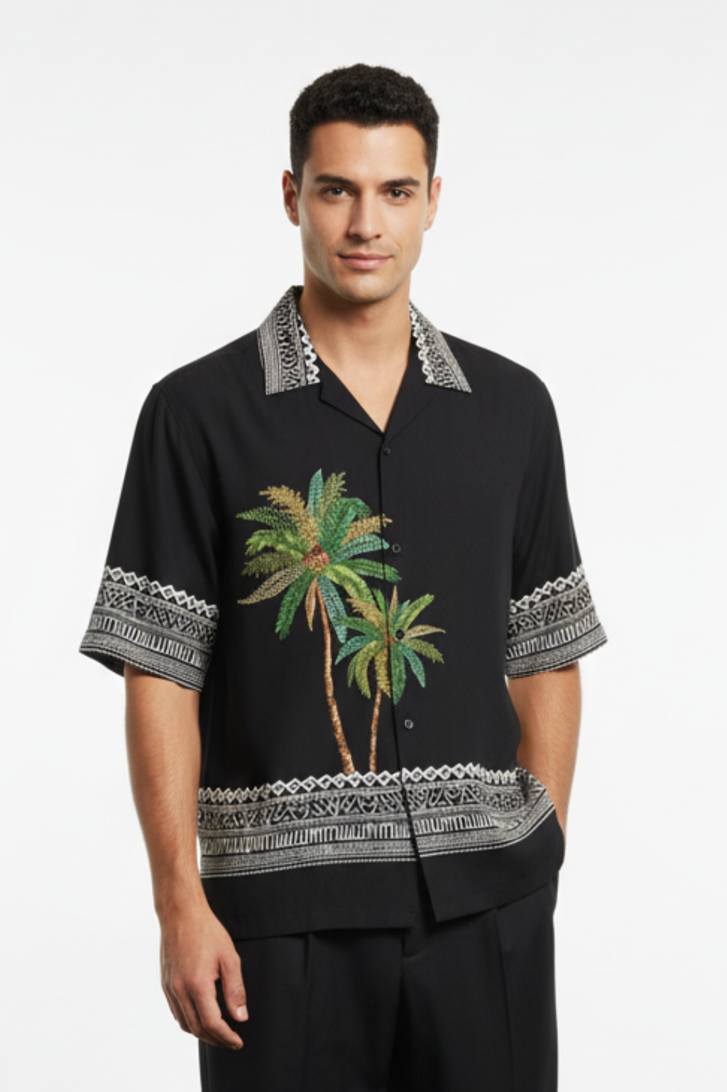 Riviera Palm & Border Shirt (New)