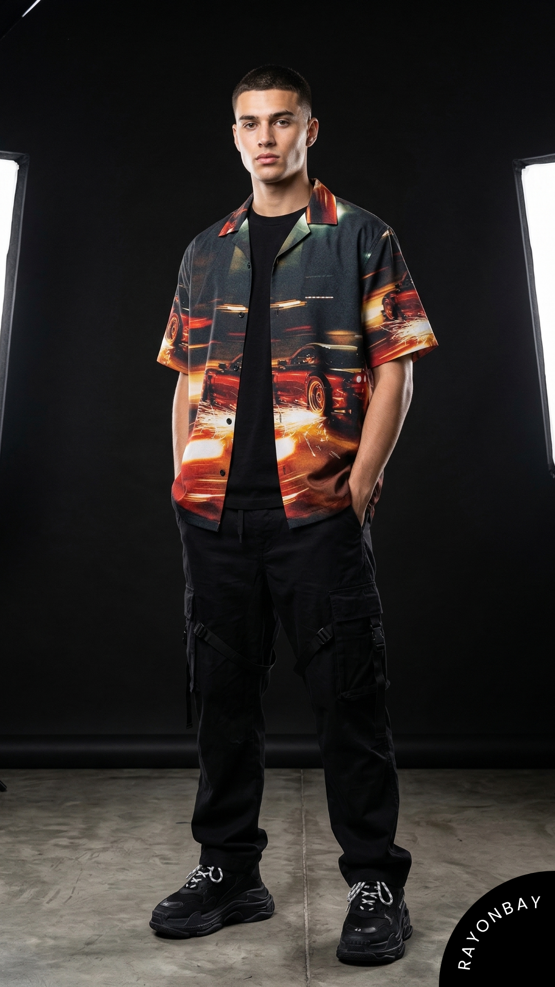Night Drift Aloha Shirt