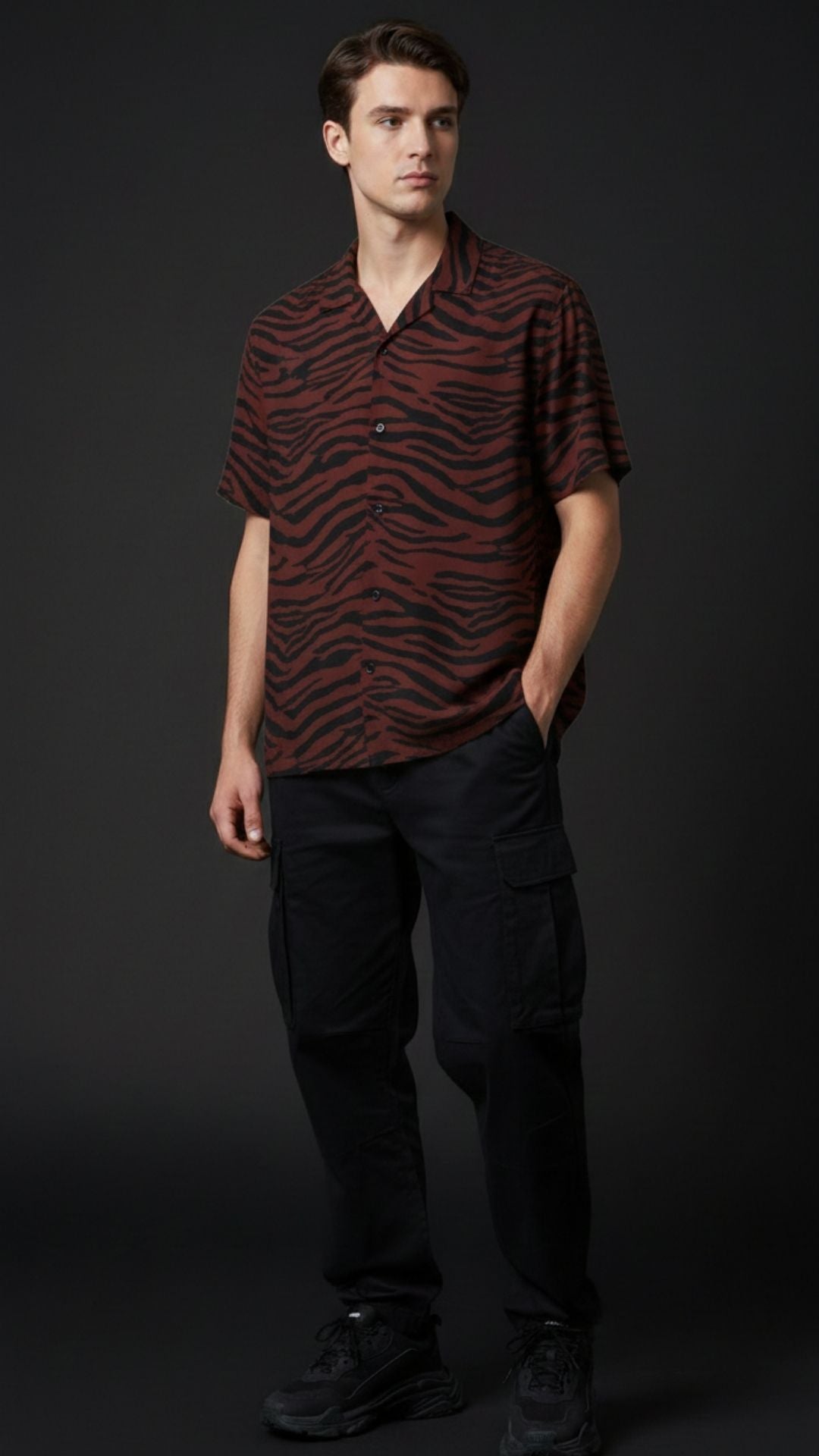 Magma Zebra Aloha Shirt