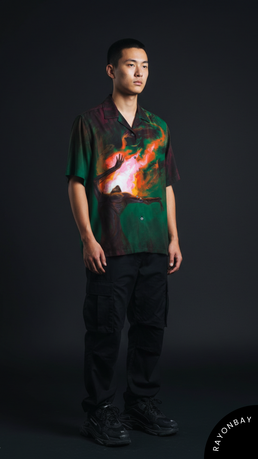 The Green Mashal Art Aloha Shirt