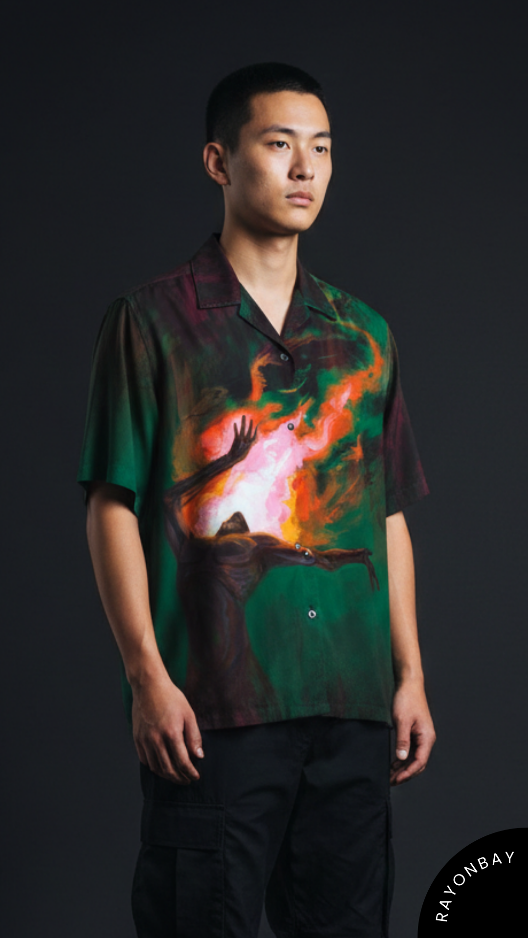 The Green Mashal Art Aloha Shirt