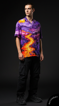 The Sunset Paint Art Aloha Shirt