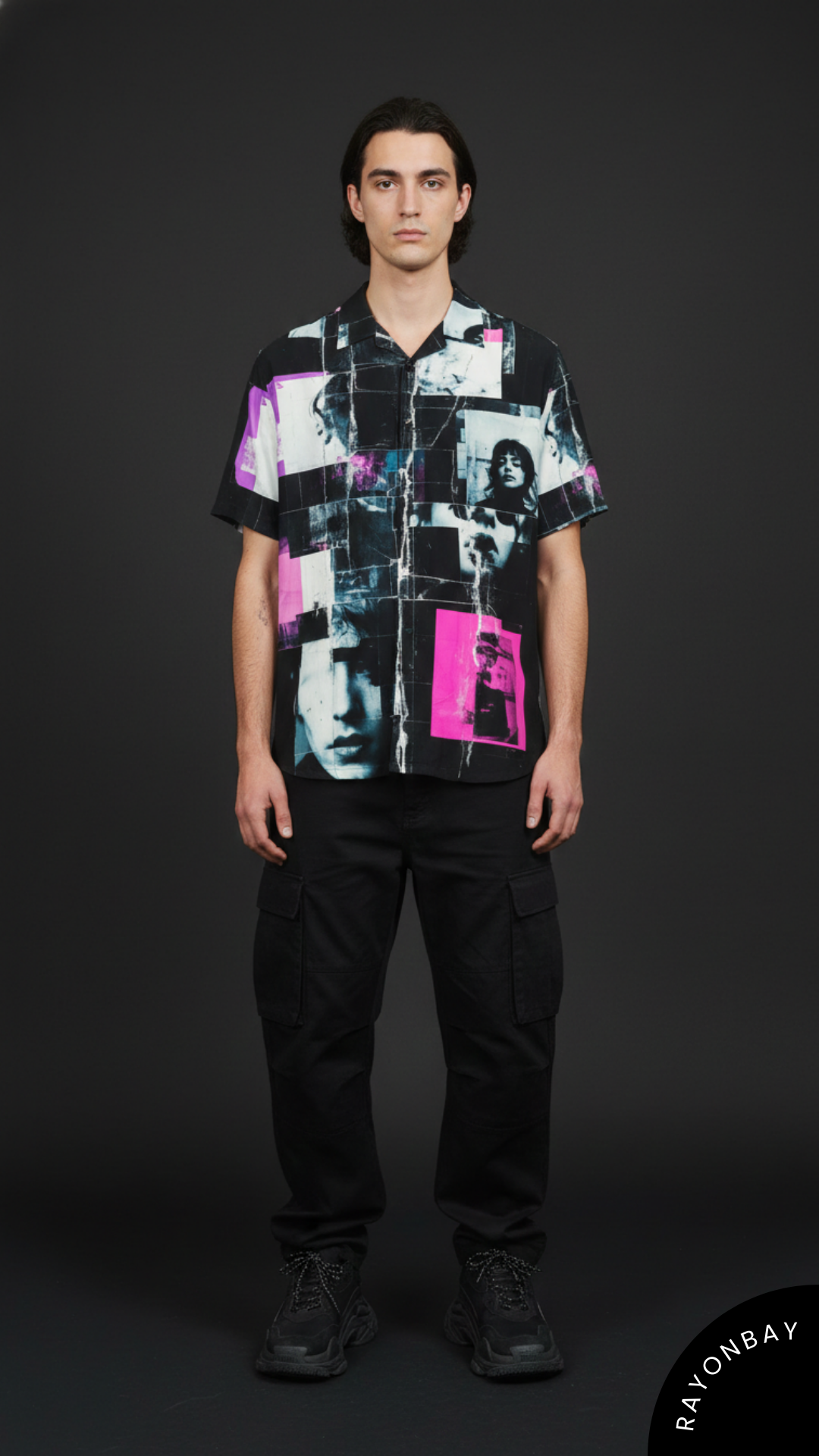 Noir Montage Aloha Shirt