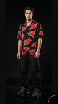 Crimson Hibiscus Aloha Shirt