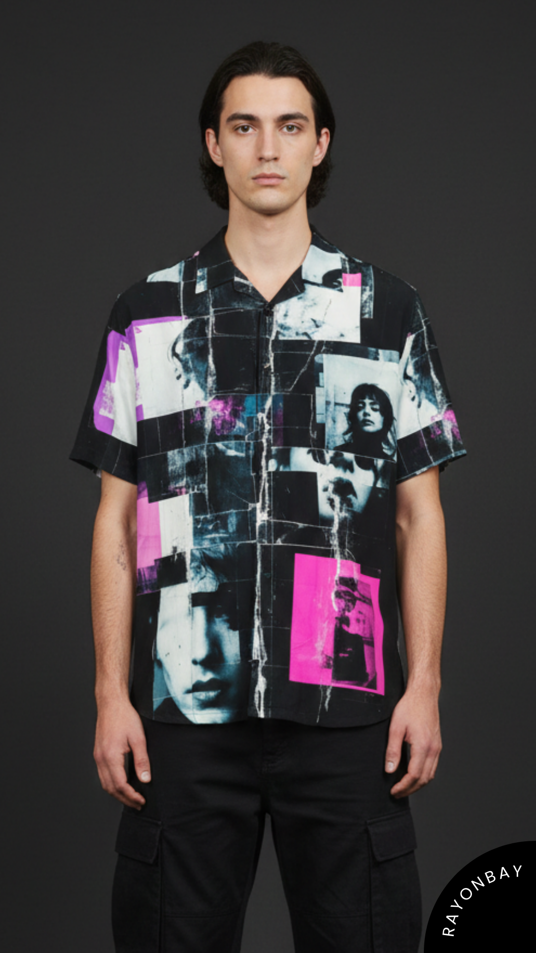 Noir Montage Aloha Shirt